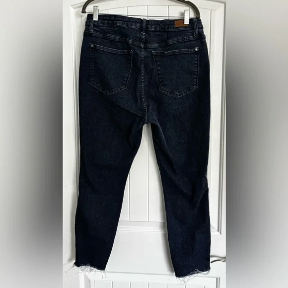 JUDY BLUE Dark Blue Wash Straight Leg Jeans Size 16W - Picture 4 of 7